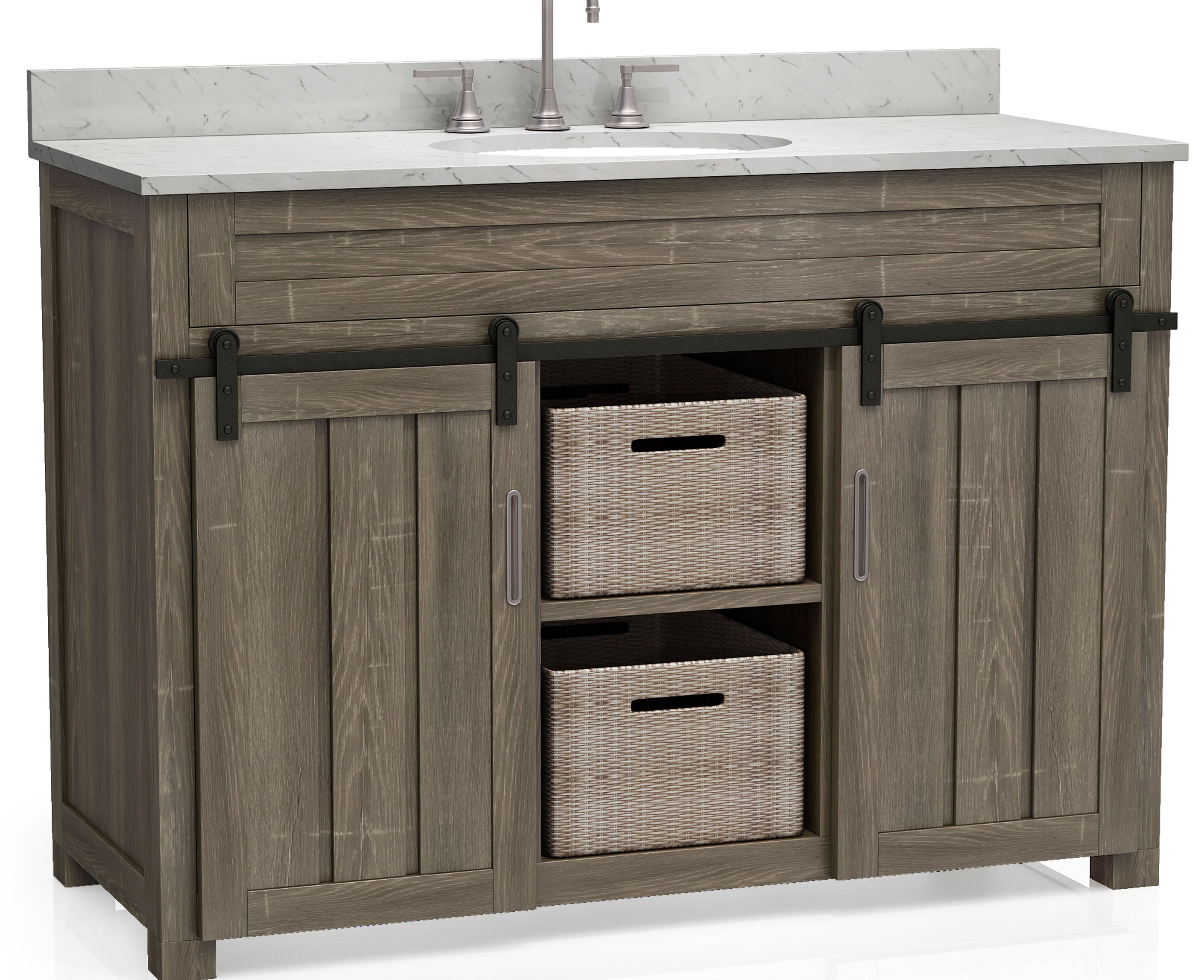 Cambridge 42 Single Bathroom Vanity Base Only