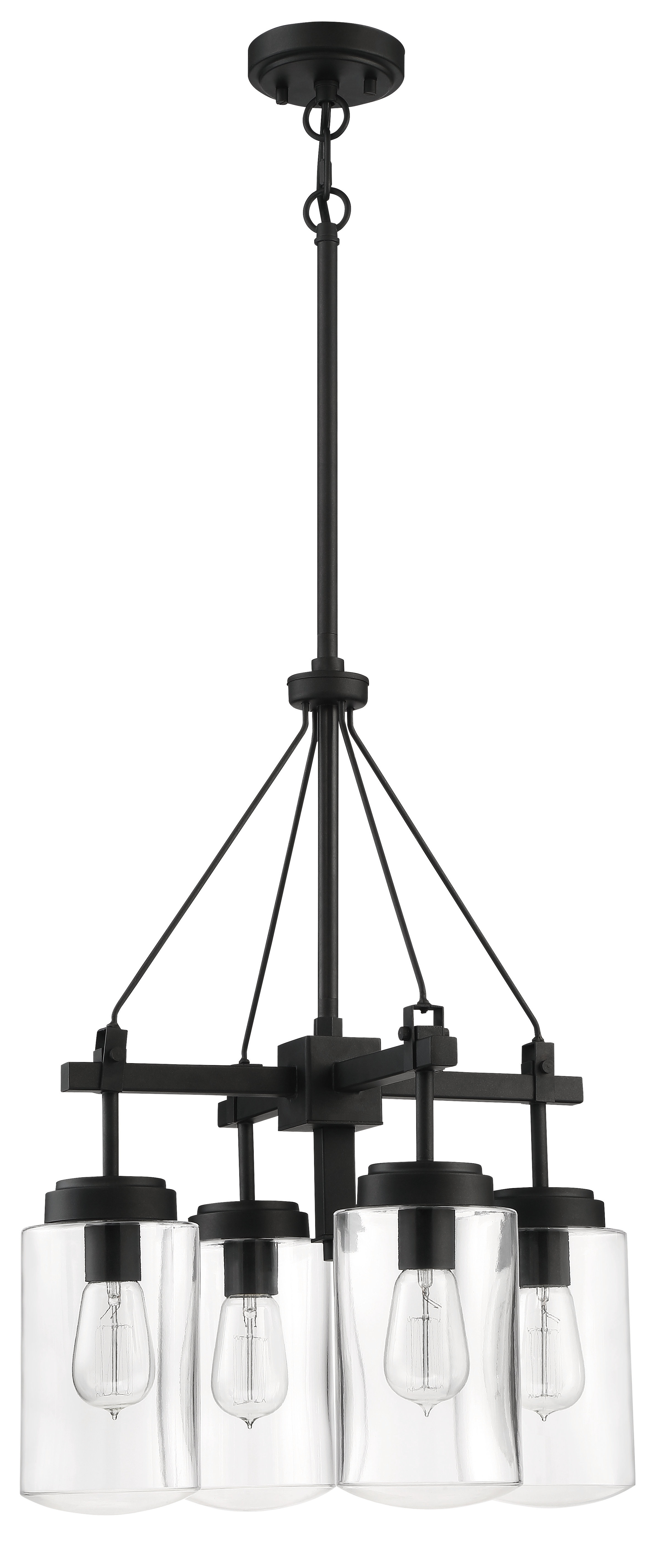 Gracie Oaks Rojas Espresso 4 Bulb 24 88 H Outdoor Chandelier Gracie Oaks Rojas Espresso 4 Bulb 24