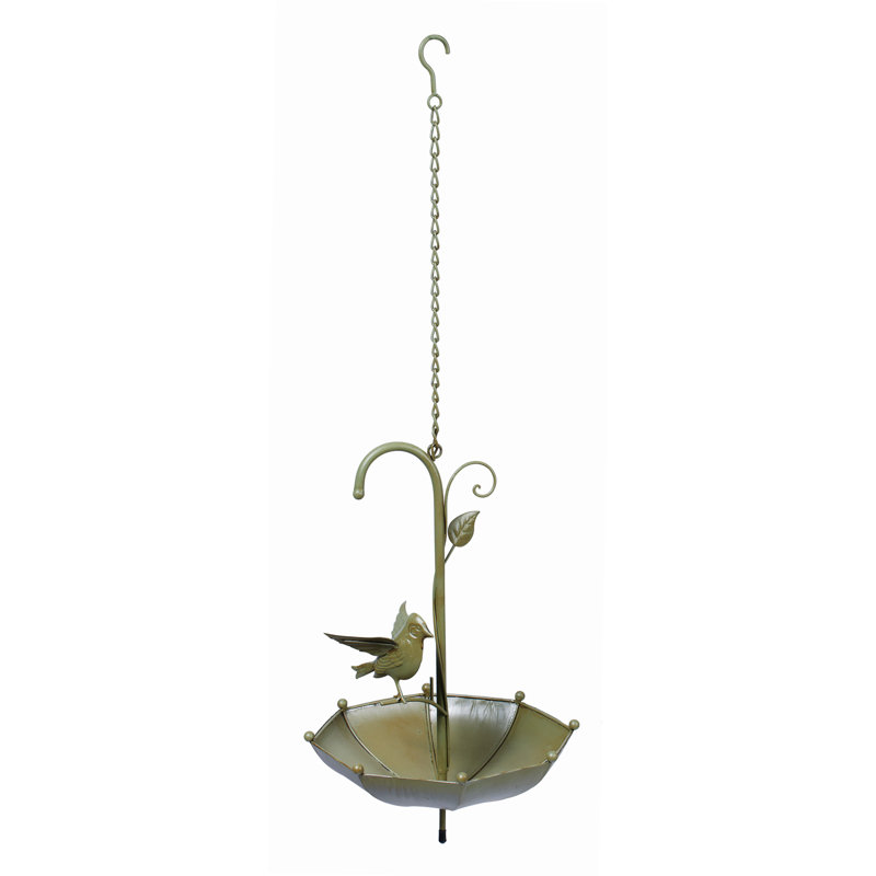 Ophelia Co Carl Metal Spring Hanging Umbrella Bird Feeder Wayfair