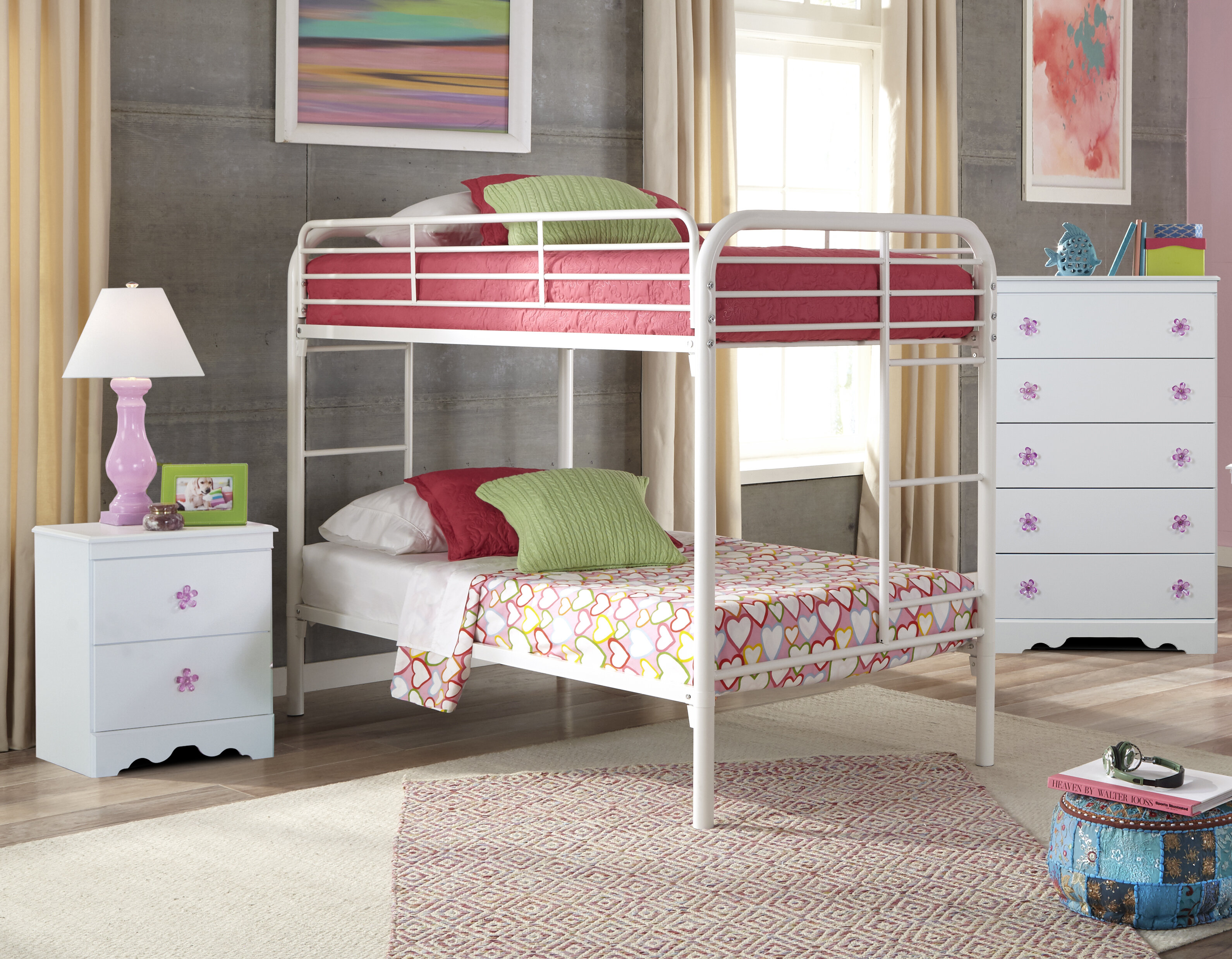 Joshua Twin Over Twin Standard Bunk 3 Piece Bedroom Set