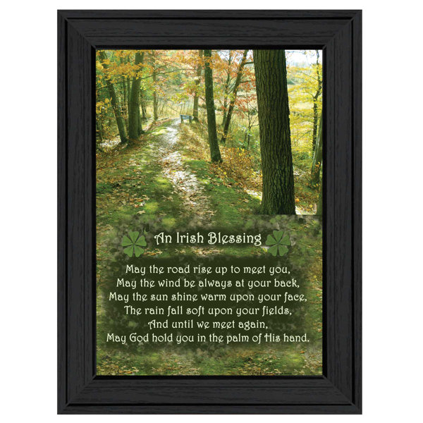 Diy Irish Blessing Sign And Entryway Irish Blessing Wall Art | Wayfair