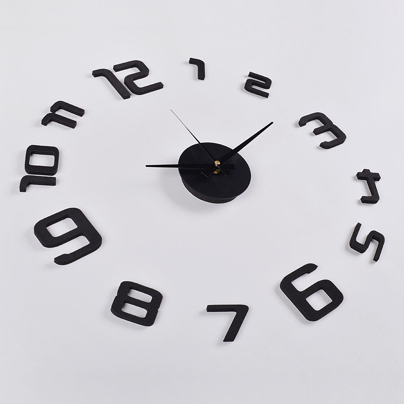 Black And White Wall Clock utopiaalley 3d frameless wall clock in black & reviews | wayfair Black And White Wall Clock utopiaalley 3d frameless wall clock in black & reviews | wayfair