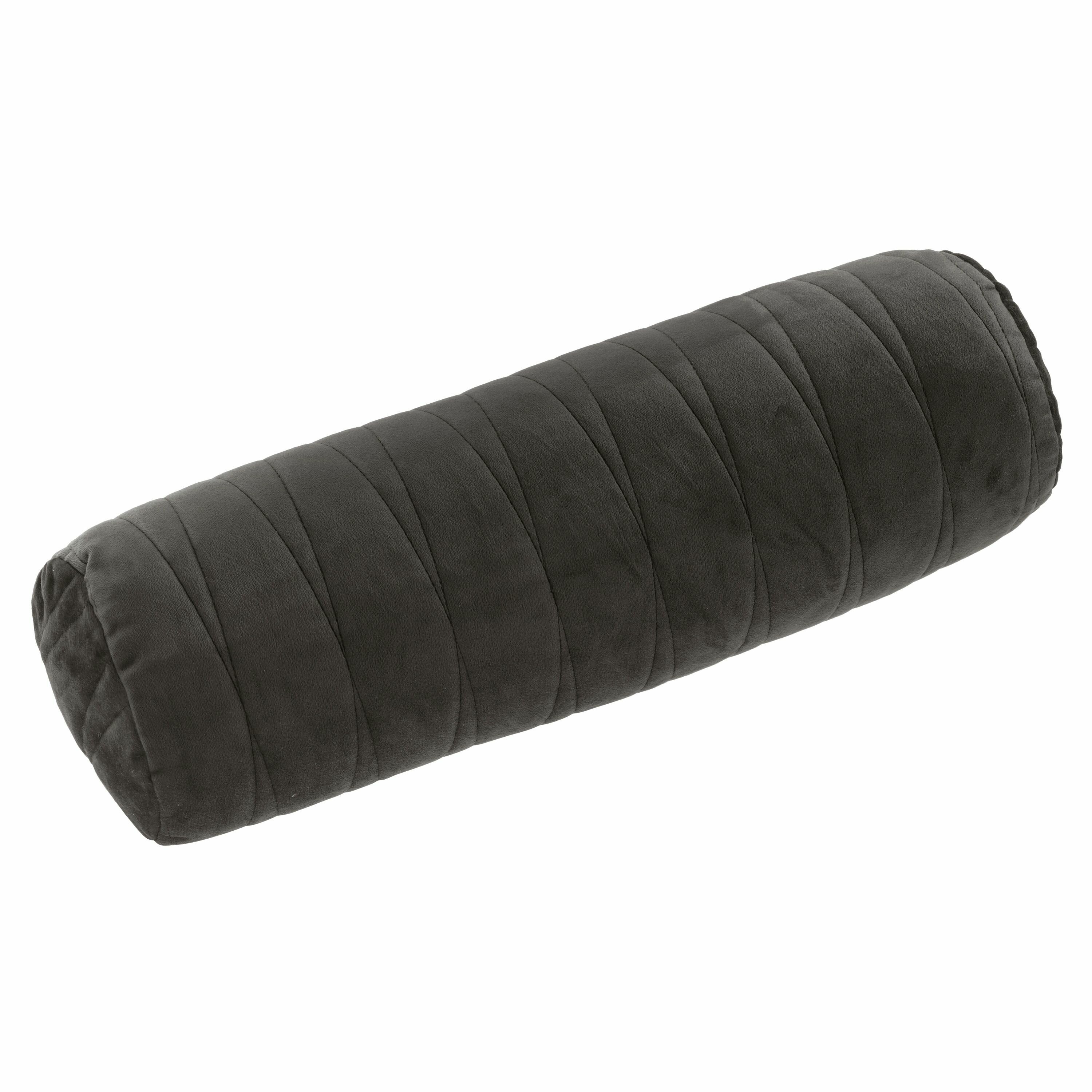 black velvet bolster pillow