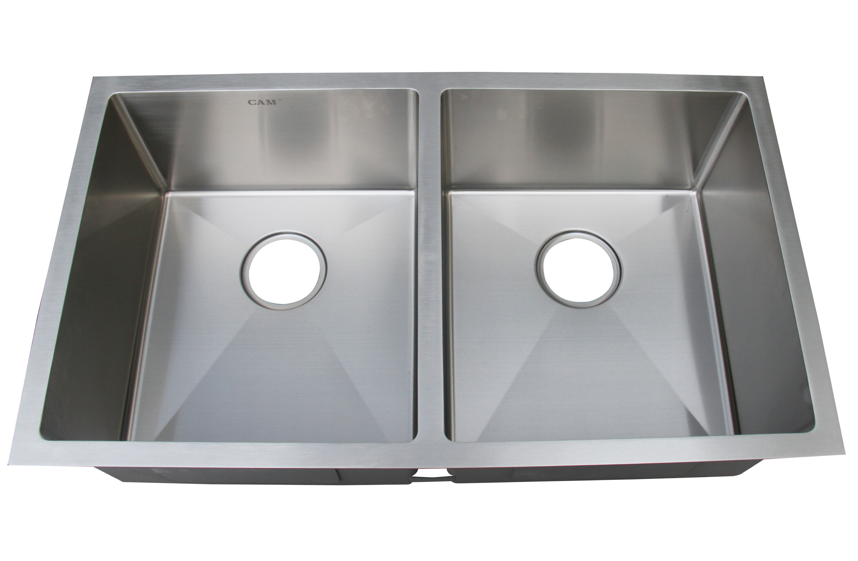 standard double kitchen sink cutout