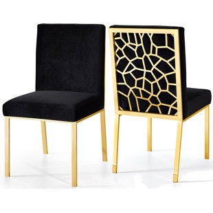 Hop Upholstered Dining Chair (Set Of 2) by Everly Quinn Spacial Price
