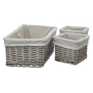 3-tlg. Weidenkorb-Set Mesa von All Home