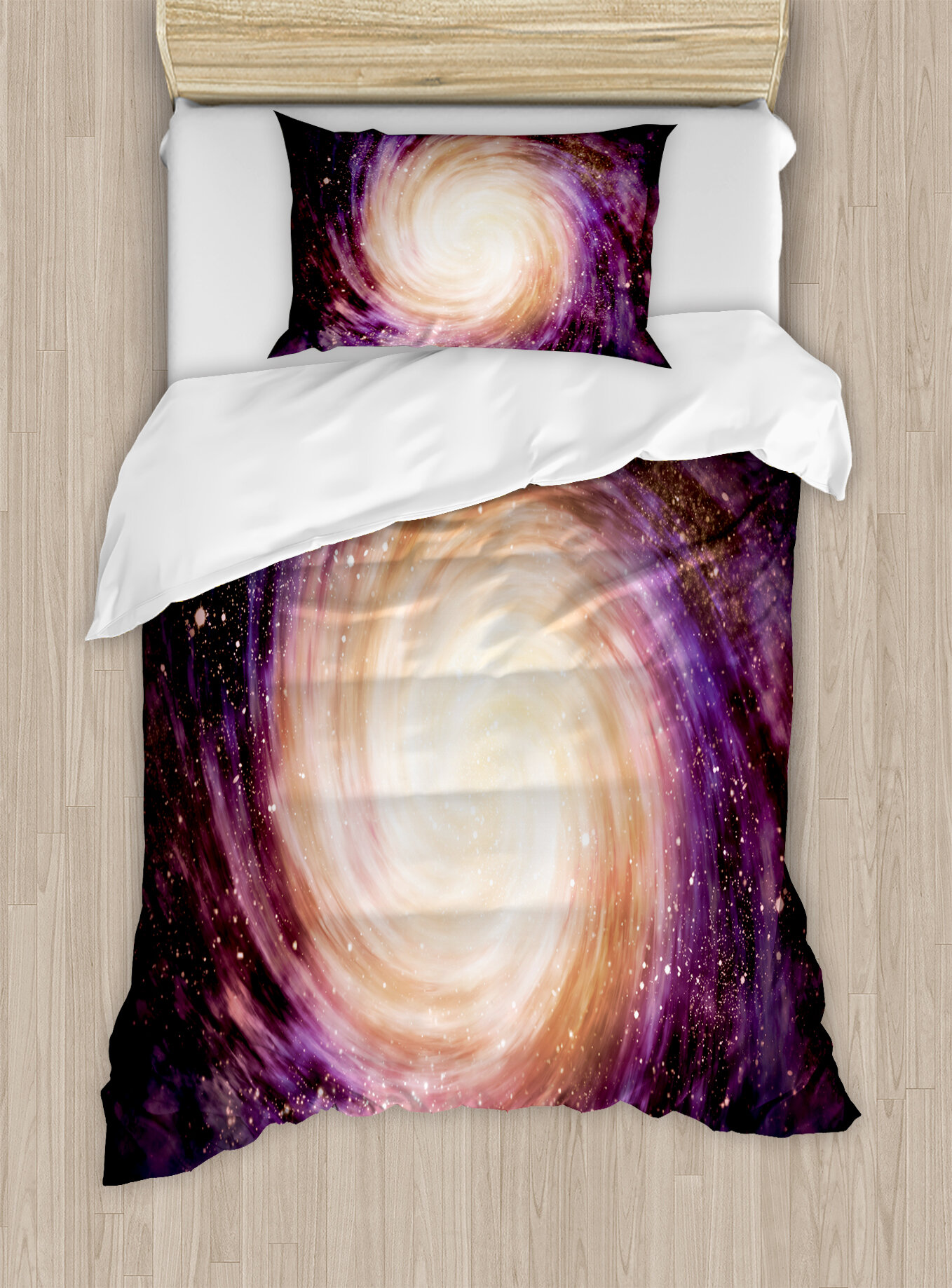 East Urban Home Galaxy Large Spiral Stardust Planet In Space Duvet