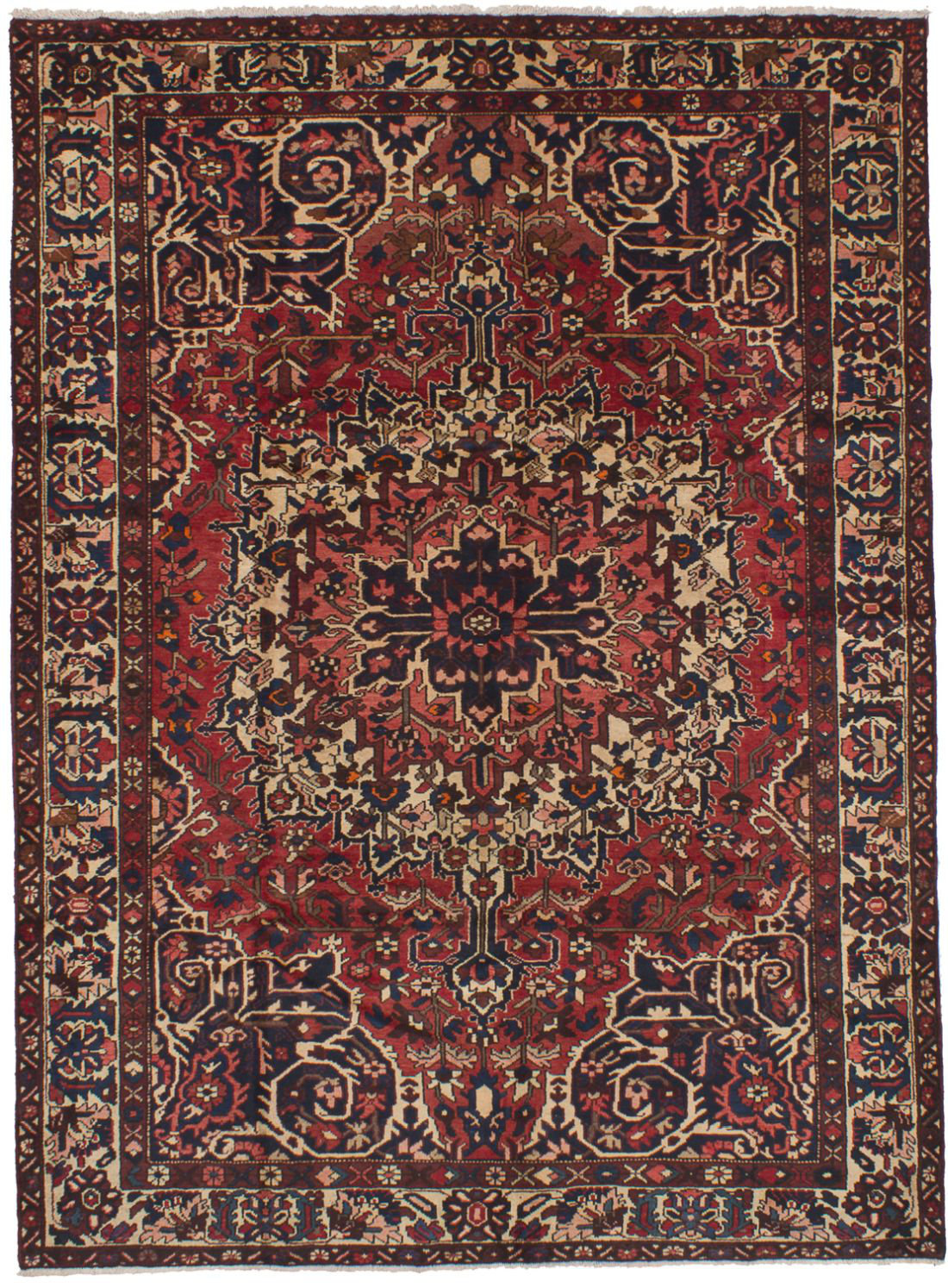 Ecarpetgallery One Of A Kind Bakhtiar Hand Knotted 7 X 9 Wool Kind Bakhtiar Hand Knotted
