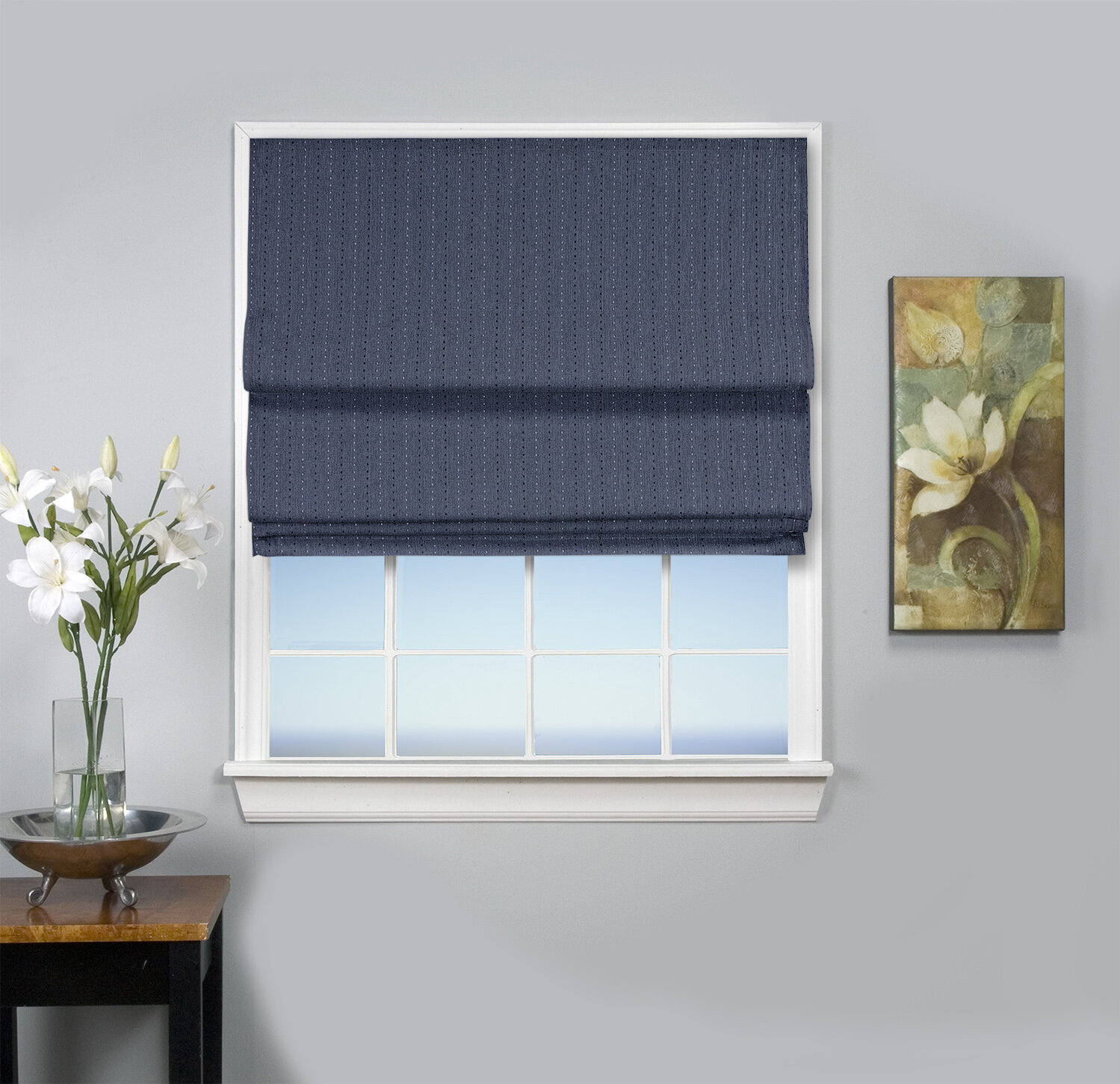 Blue Blackout Roller Blinds Made To Measure Extra Wide Widths