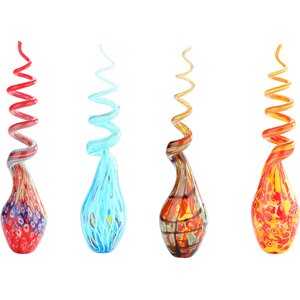 Decorative Contemporary Glass Figurine (Set of 4)