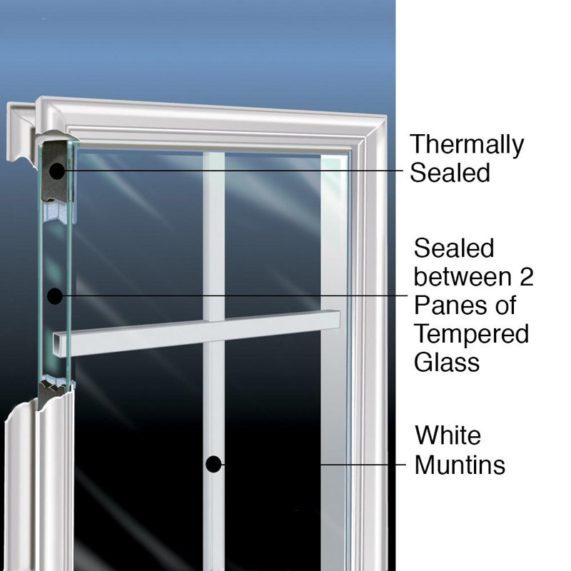 Verona Home Design Internal Grilles Glass Full Lite Primed Steel