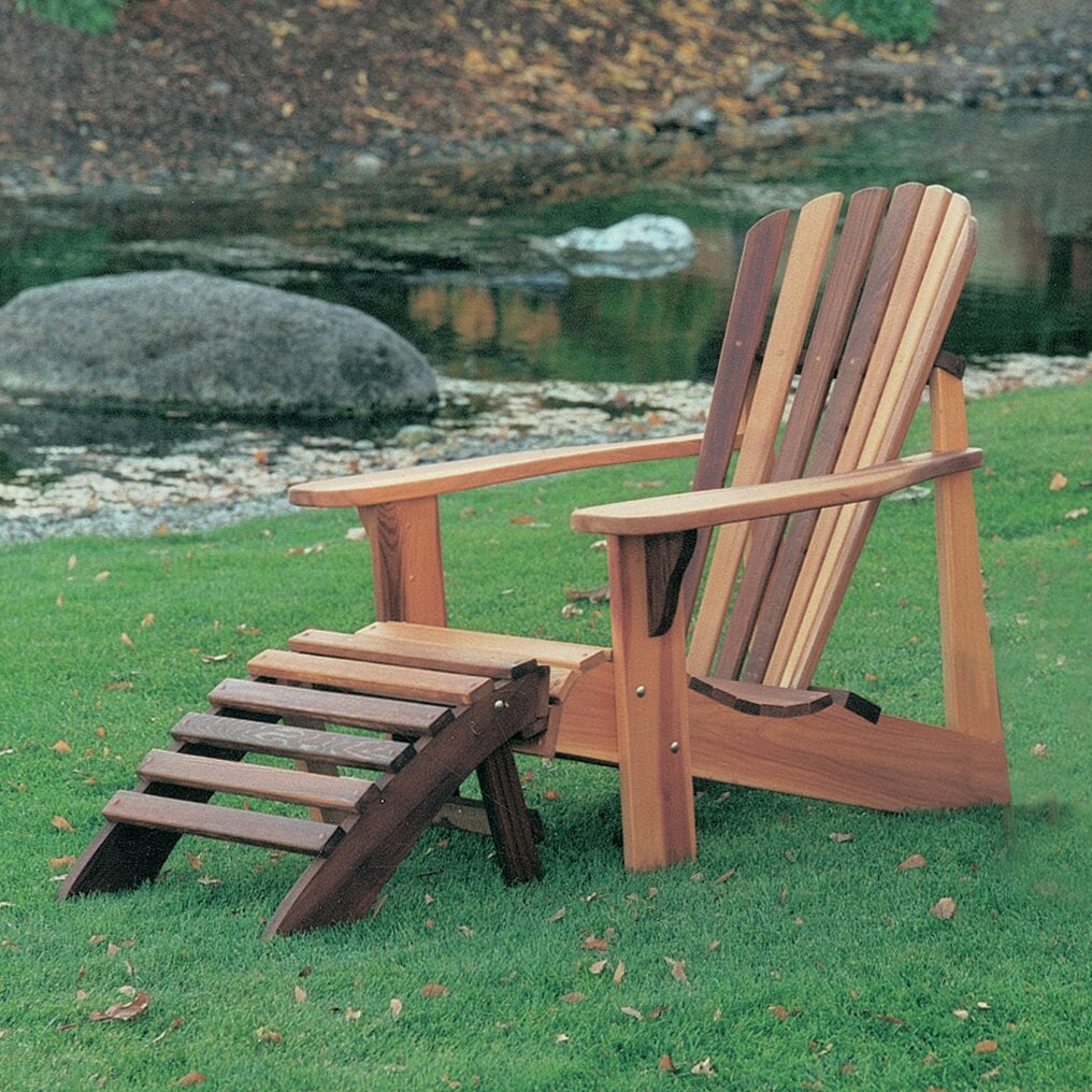 adirondack chair and ottoman