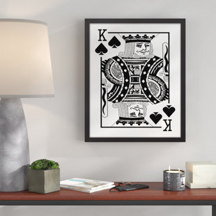 playing card framed wall art