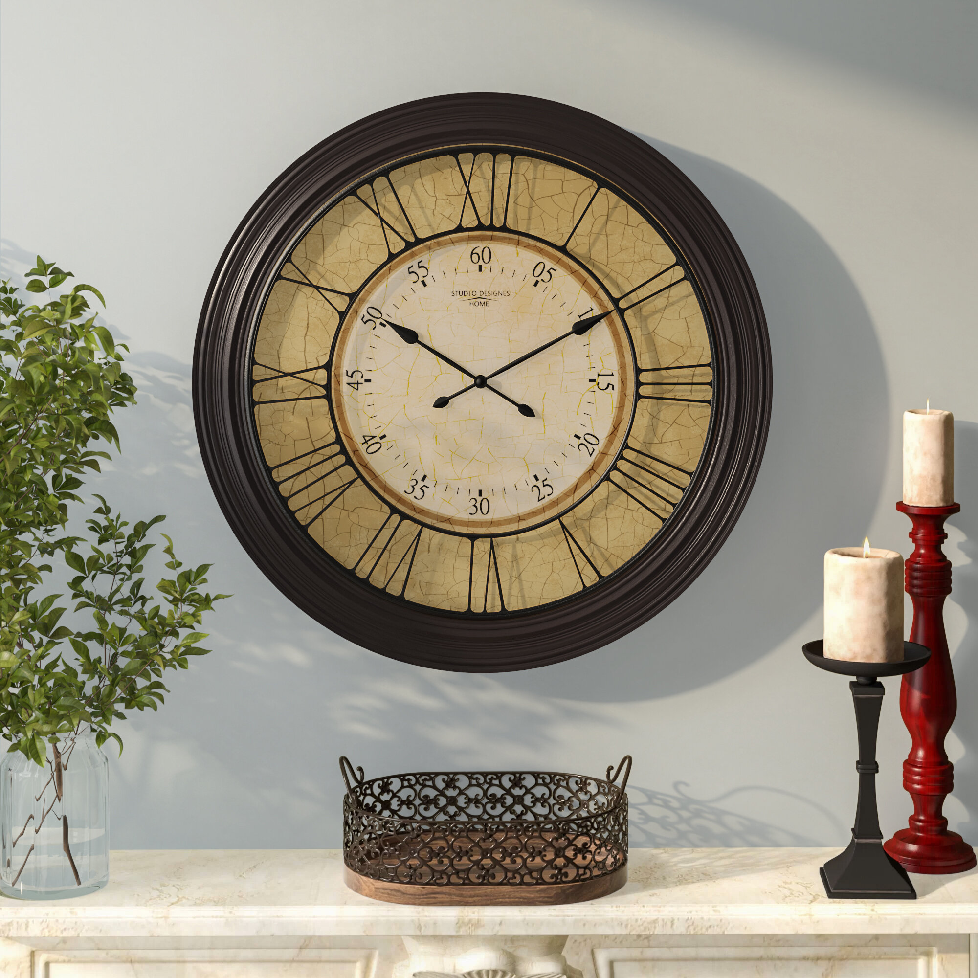 Alcott Hill Oversized Buswell 29 Wall Clock Reviews Wayfair