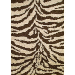Brown And Tan Zebra Rug Uniquely Modern Rugs Brown Tan Animal Print Rugs You Ll Love Wayfair