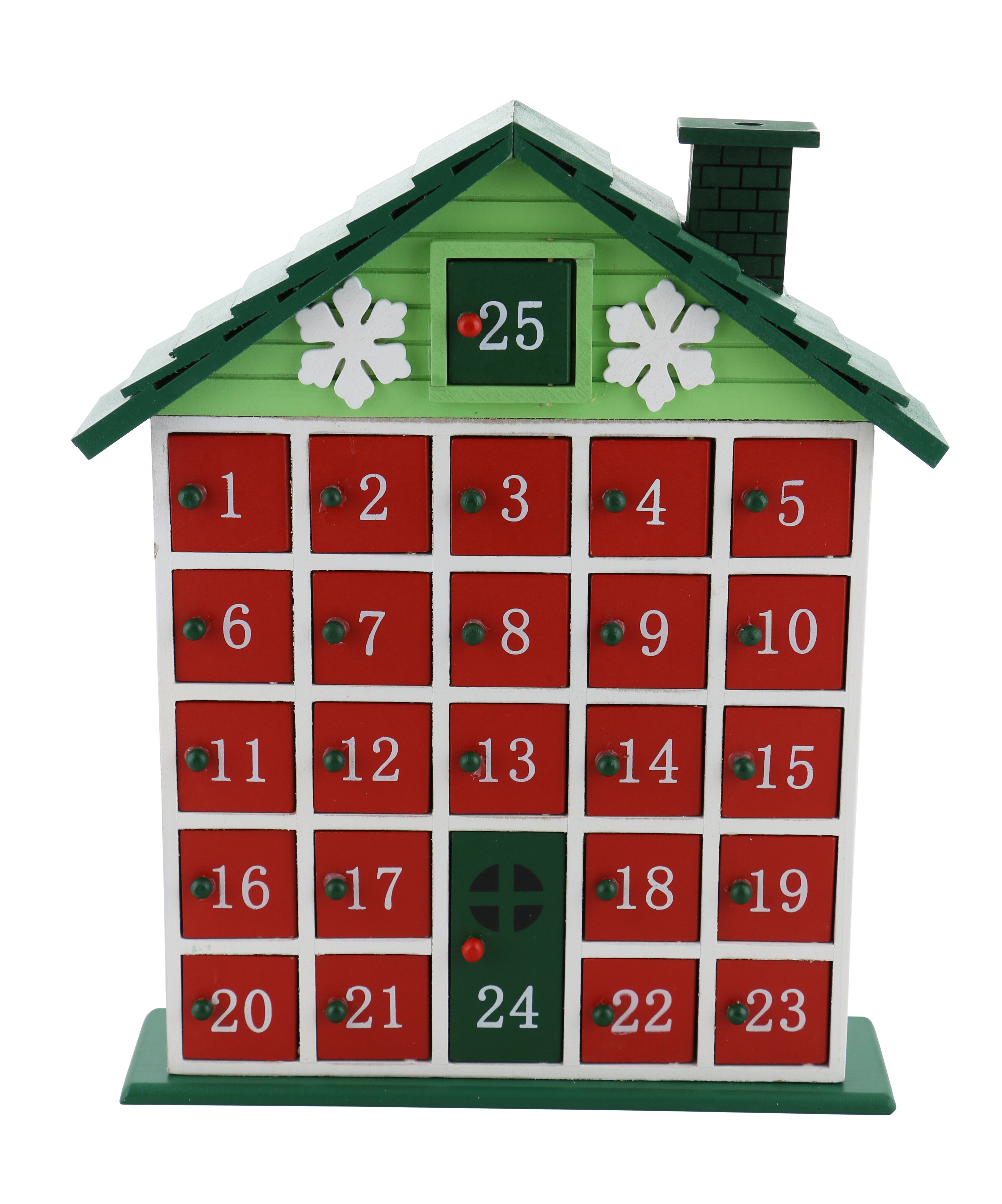 The Holiday Aisle® Rustic Cabin Advent Wooden Calendar Countdown