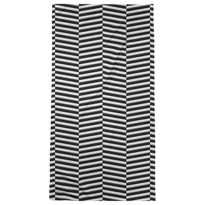 Brayden Studio Fractured Stripes Bath Towel Wayfair