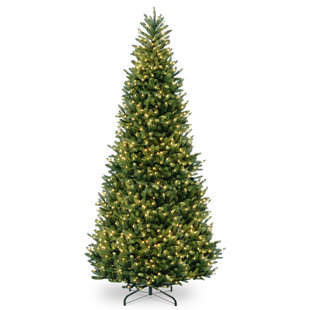 12 Foot Pre Lit Christmas Trees You Ll Love Wayfair Slim 12 Green Fir Trees Artificial Christmas Tree With Clear White Lights