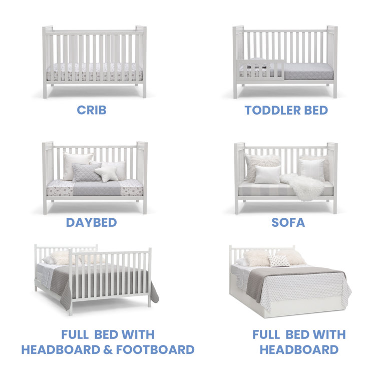 how does a convertible crib work