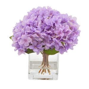Hydrangea Flower Arrangement in Decorative Vase
