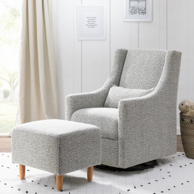 Toco Swivel Glider with Ottoman Set
