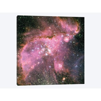 'A Star-Forming Region In The Small Magellanic Cloud' By Stocktrek Images Graphic Art Print on Wrapped Canvas East Urban Home Size: 12