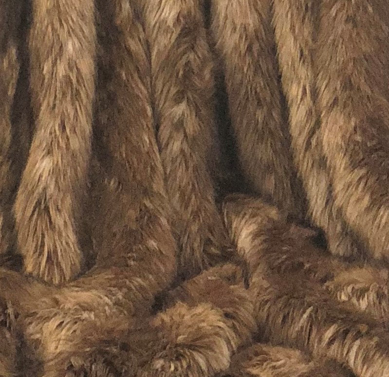 faux coyote fur blanket