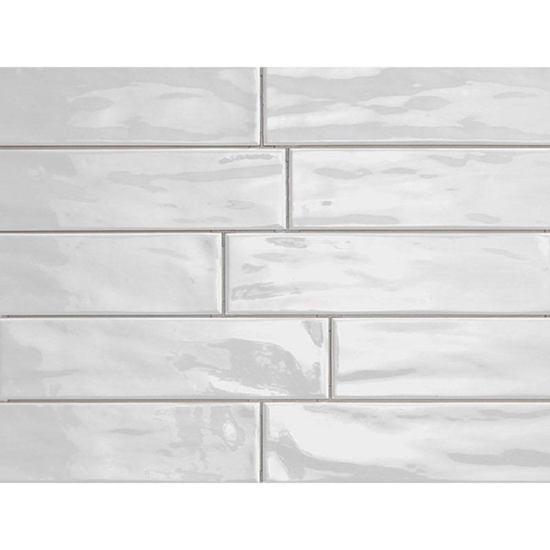 Travistiles Organic Brick 3 X 12 Porcelain Subway Tile In Ice Organic Brick 3 X 12 Porcelain Subway Tile In