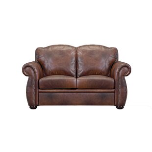 Danieli Leather Loveseat By Canora Grey