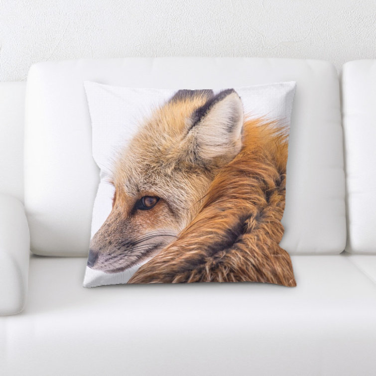 red fox pillow