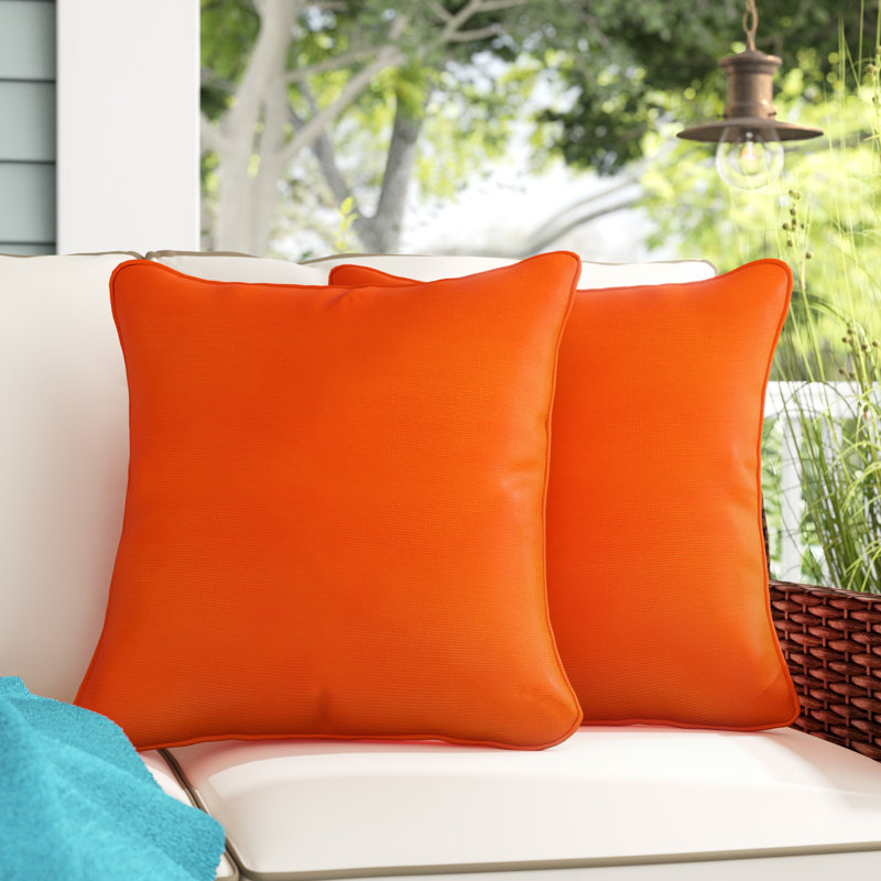 wayfair orange pillows