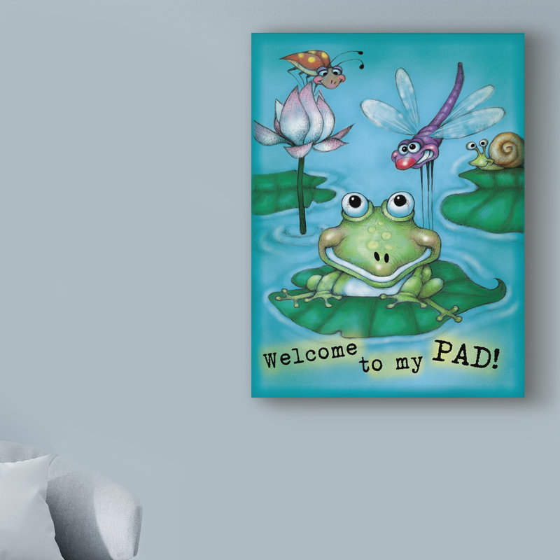 The Holiday Aisle Frog And Friends Acrylic Painting Print On