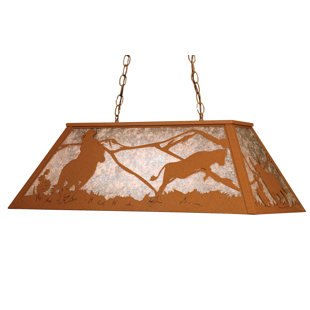 Go to store & view more images Meyda Tiffany Cowboy and Steer 6-Light Pool Table Lights