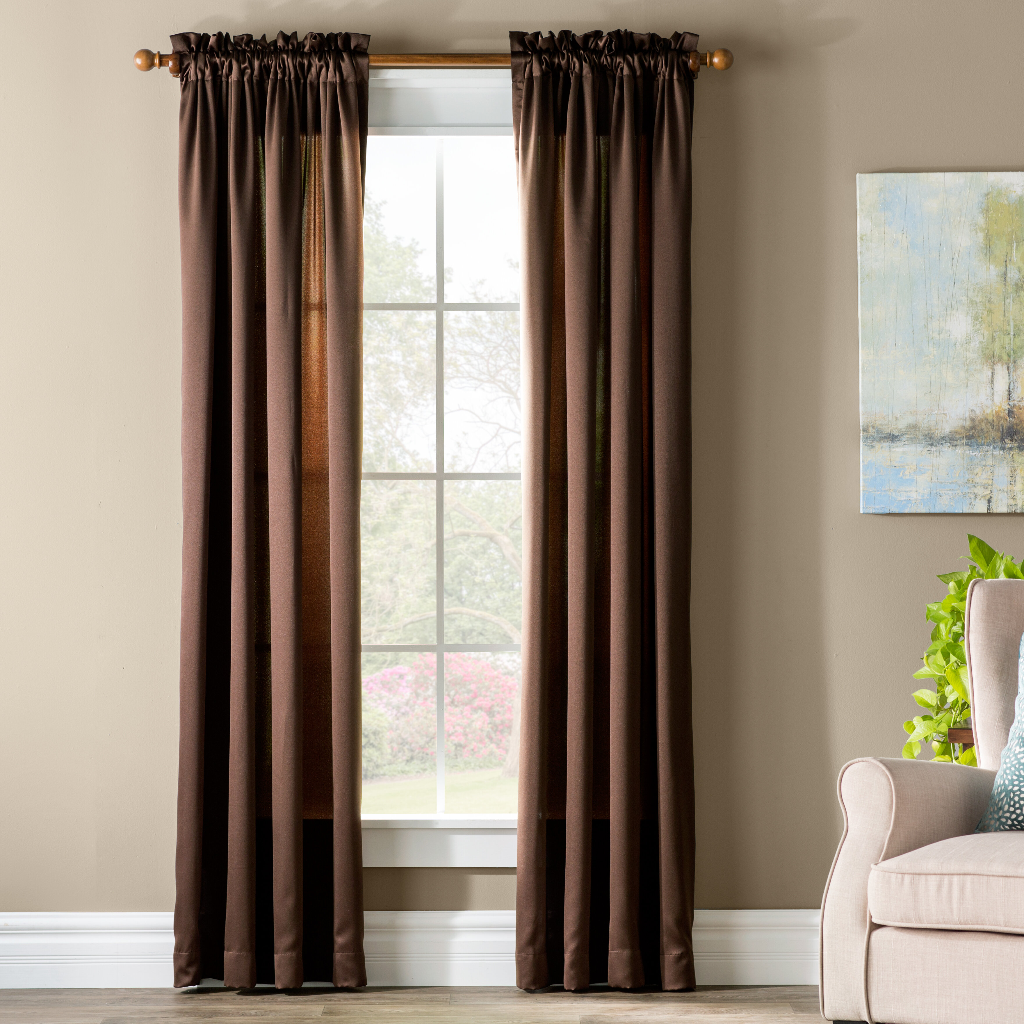 Brown Curtains Drapes Youll Love In 2021 Wayfair