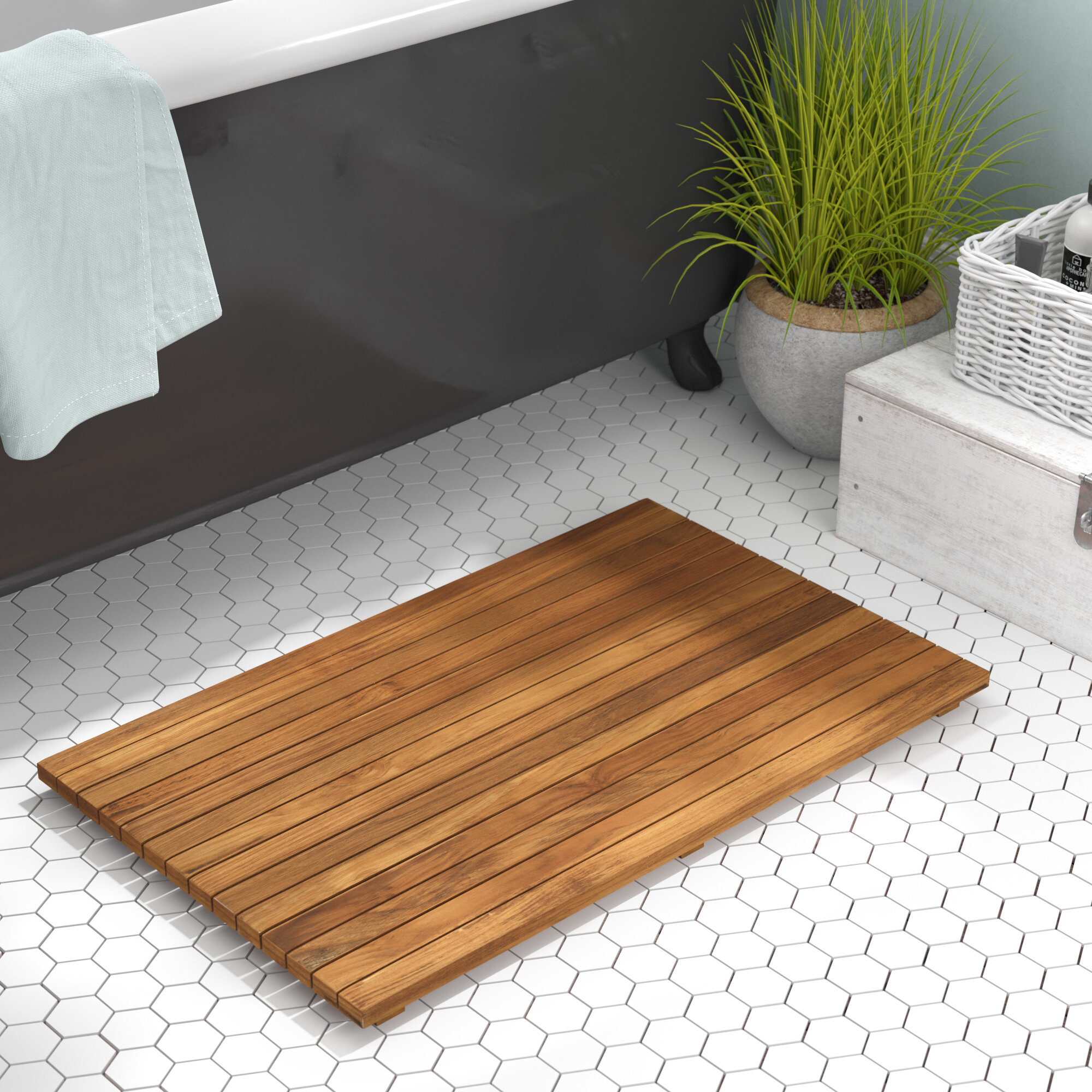 Tropical beach Kitchen Bath Bathroom Shower Floor Home Door Mat Rug Non-Slip new