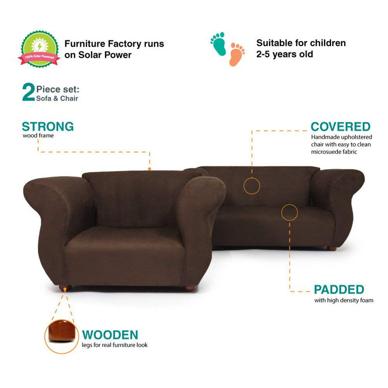 Espere 2 Piece Kids Sofa And Chair Set