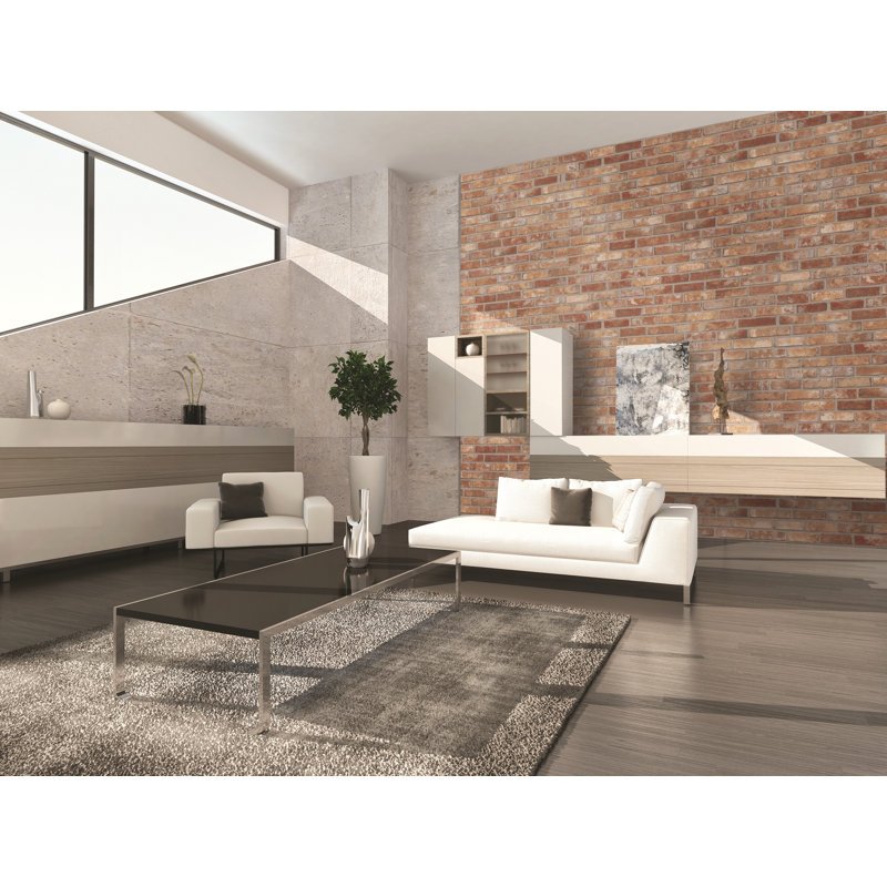 Gracie Oaks Balcom Brick 23 6 L X 118 1 W Paintable Peel And