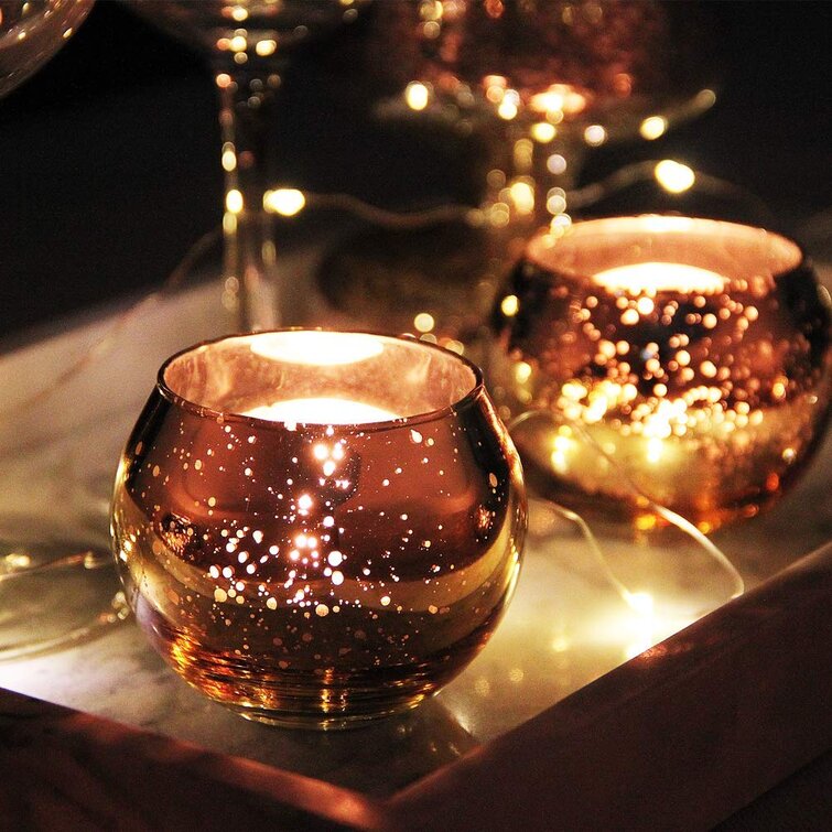 Crystal Tealight Candle Holders Metal Glass Wedding Table Centerpiece Home Decor