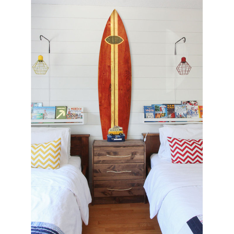Bay Isle Home Surf On Surfboard Wall Decor