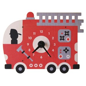 Fire Truck Wall Clock