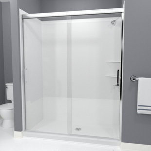 Go to store & view more images Arizona Shower Door Tombstone Bypass Semi-Frameless Shower Door