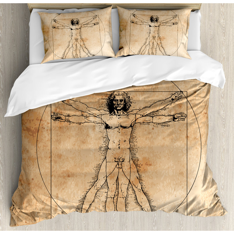 East Urban Home Human Anatomy Medieval Vitruvian Crosshatching