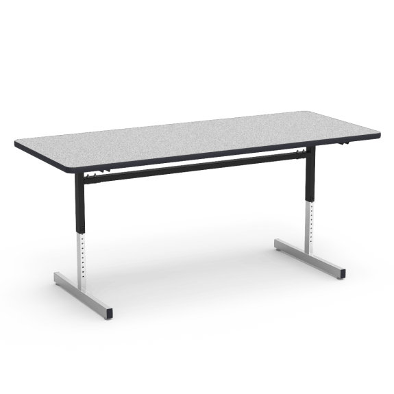 Virco 8700 Series Height Adjule Training Table With Casters 8700 Series Height Adjule Training Table With Casters