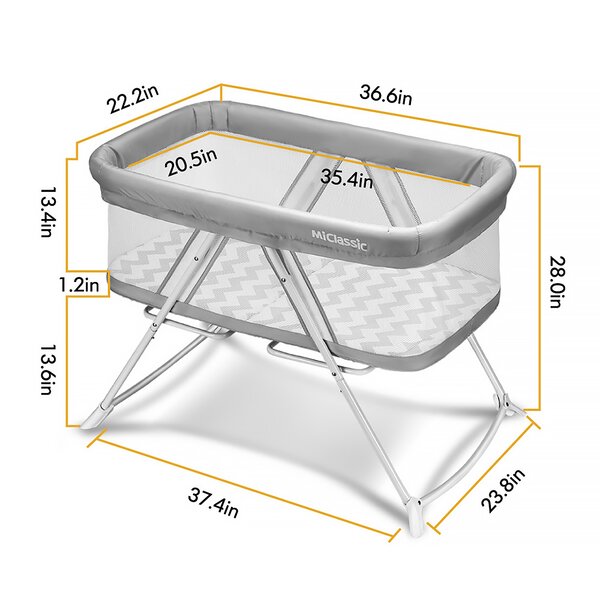 miclassic 2in1 rocking bassinet sheets