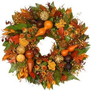 Harvest Gourds Wreath