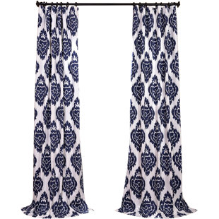 Ikat Curtains D You Ll Love Wayfair Atkins Ikat Room Darkening Tab Top Single Curtain Panel