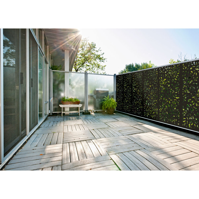 Modinex 6 Ft H X 3 Ft Wbotanical Wpc Composite Fence Panel Reviews Wayfair Modinex 6 Ft H X 3 Ft Wbotanical Wpc Composite Fence Panel Reviews Wayfair