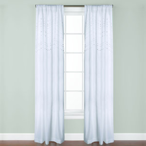 Madden Solid Semi-Sheer Rod Pocket Single Curtain Panel