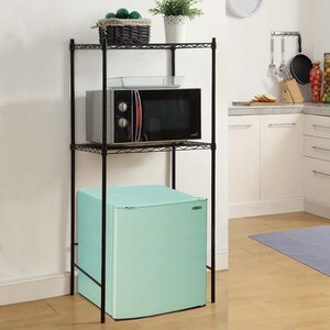 Microwave and Mini-Fridge Storage Rack