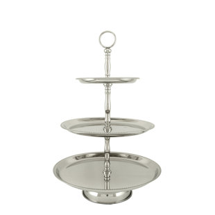 Galvanized 3 Tier Stand Wayfair Co Uk Adrian Decorative 3 Tiered Stand